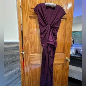 catherine malandrino burgundy dress size 2
